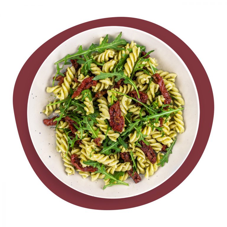 Pasta pesto - Tostibanaan