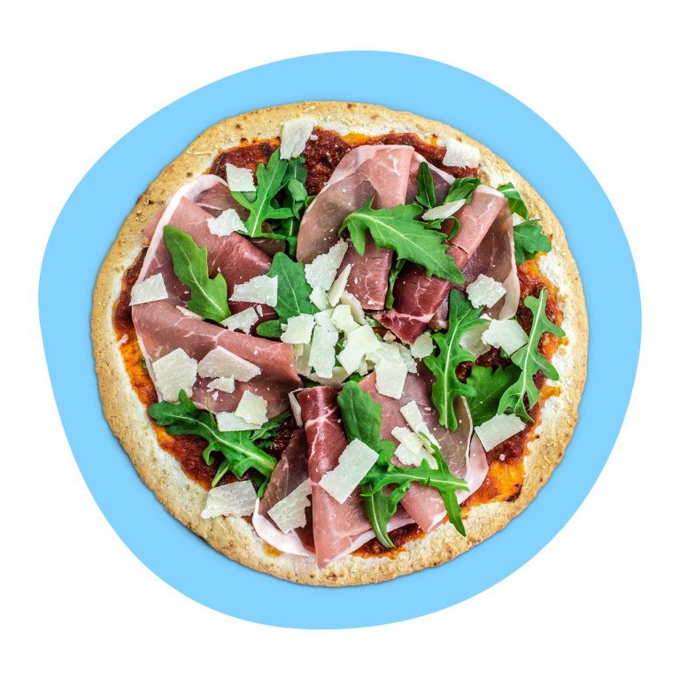Tortizza primavera with Parma ham and arugula - Tostibanaan